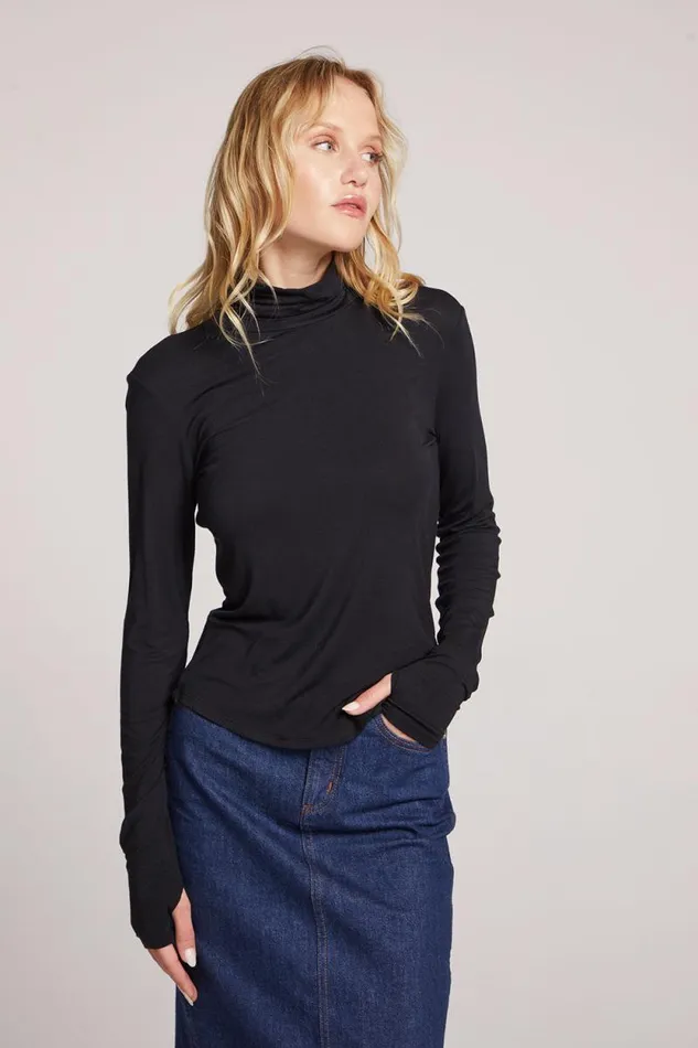 Womens Chaser Brand Loungewear Vicente Licorice Long Sleeve