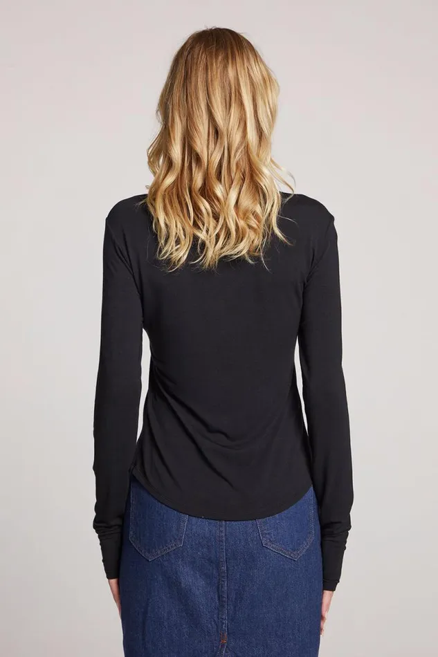 Womens Chaser Brand Loungewear Vicente Licorice Long Sleeve