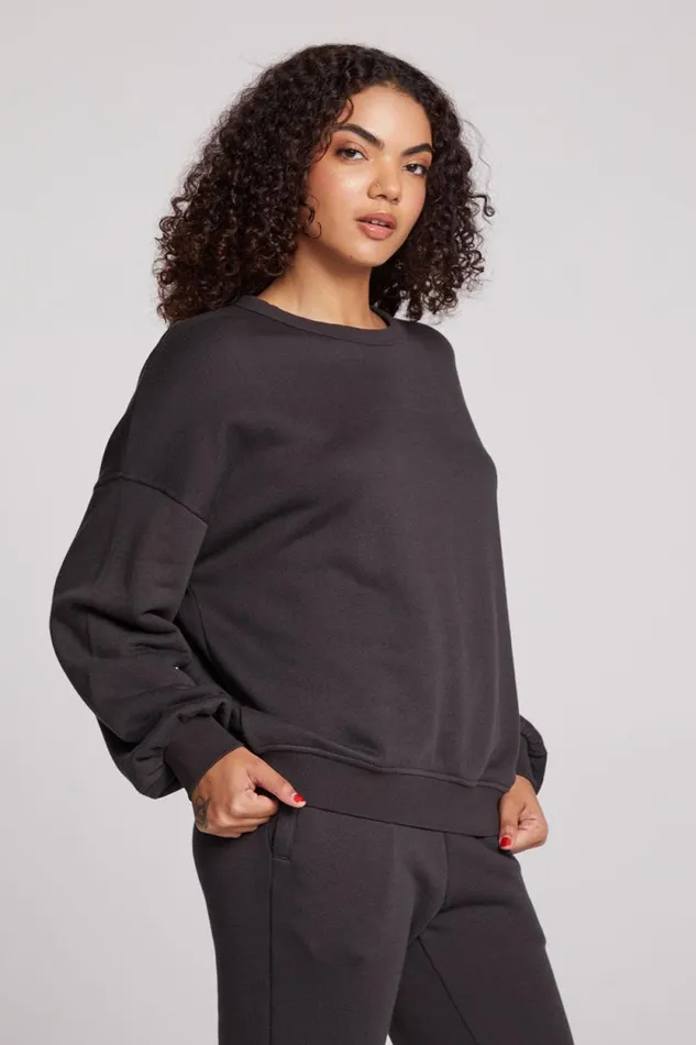 Womens Chaser Brand Tops Alonzo Licorice Pullover
