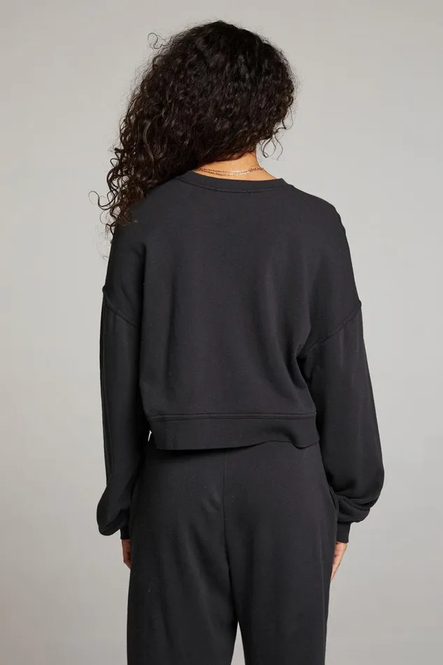 Womens Chaser Brand Tops Belly Licorice Pullover