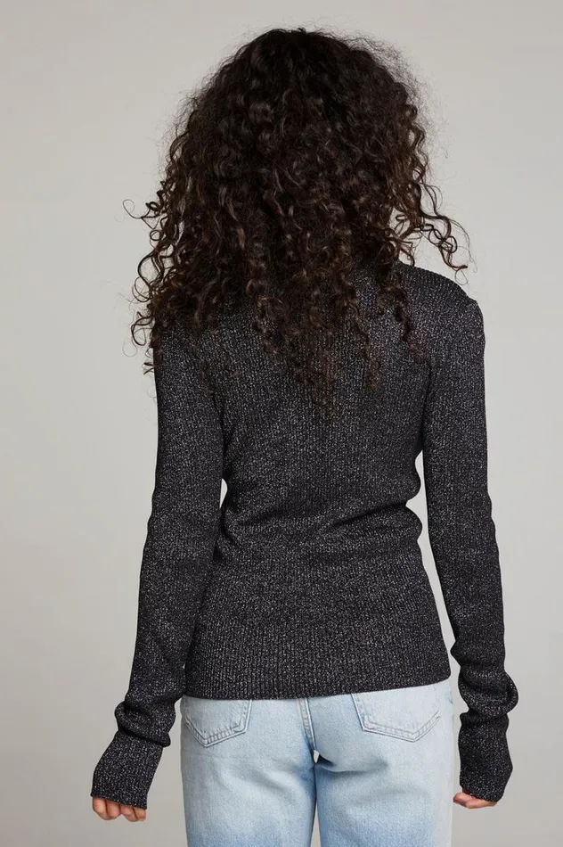 Womens Chaser Brand Tops Bloom Licorice Sweater