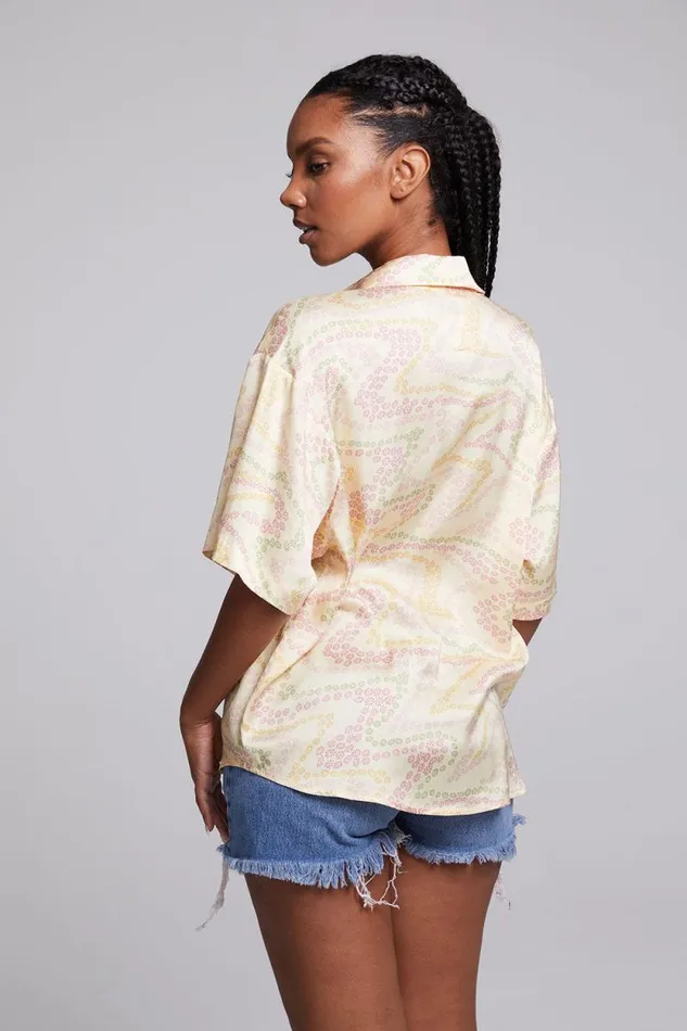Womens Chaser Brand Tops Bocelli Vanilla Button Down