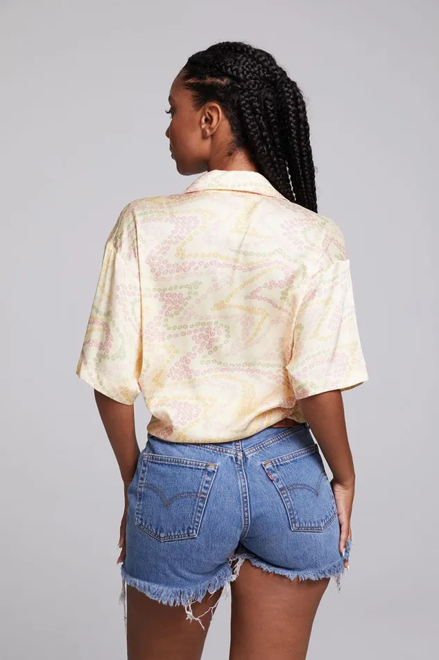 Womens Chaser Brand Tops Bocelli Vanilla Button Down