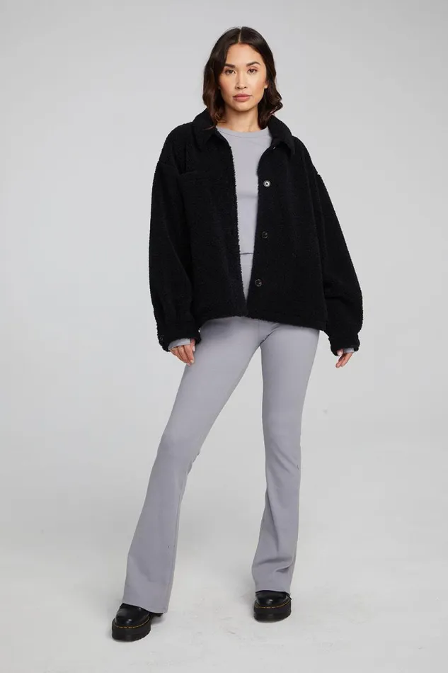 Womens Chaser Brand Tops Bolt Shadow Black Jacket