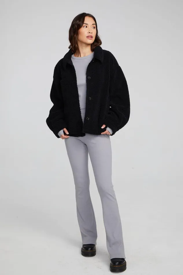 Womens Chaser Brand Tops Bolt Shadow Black Jacket