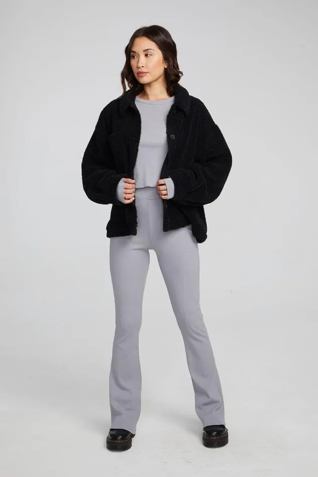 Womens Chaser Brand Tops Bolt Shadow Black Jacket