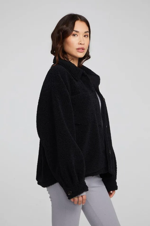 Womens Chaser Brand Tops Bolt Shadow Black Jacket