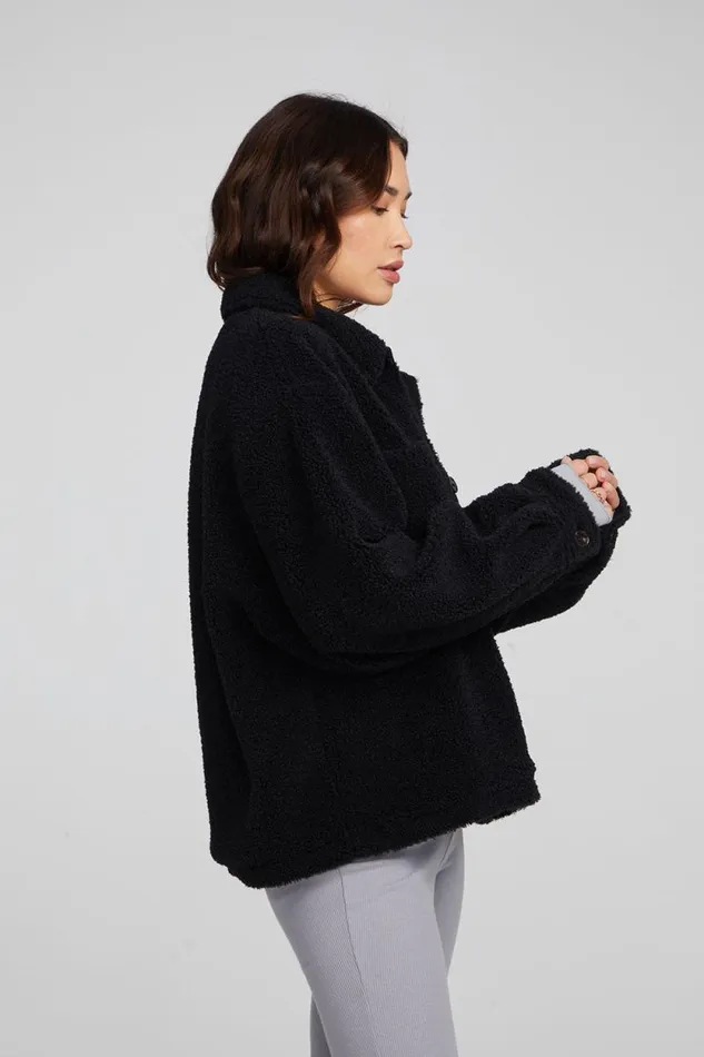 Womens Chaser Brand Tops Bolt Shadow Black Jacket