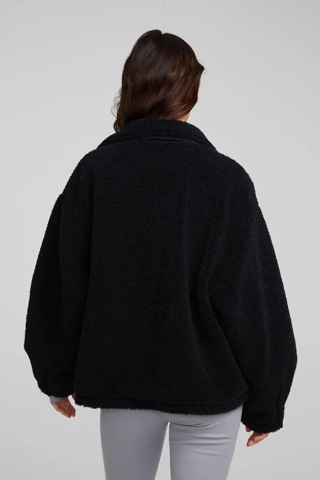 Womens Chaser Brand Tops Bolt Shadow Black Jacket