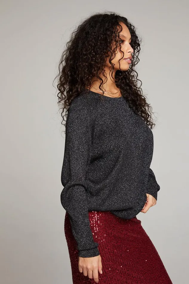 Womens Chaser Brand Tops Cosmo Licorice Pullover