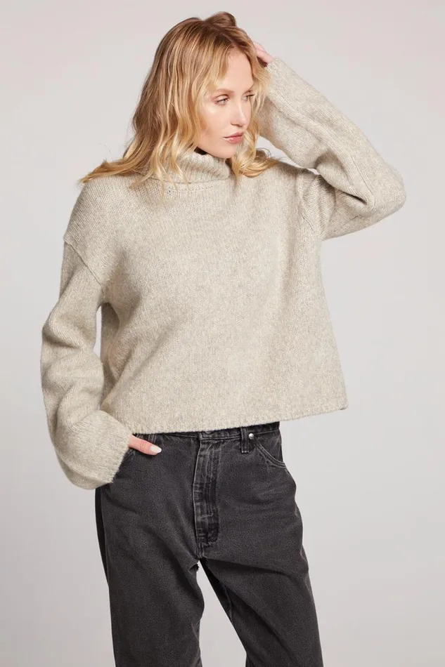 Womens Chaser Brand Tops Geenie Toasted Coconut Long Sleeve