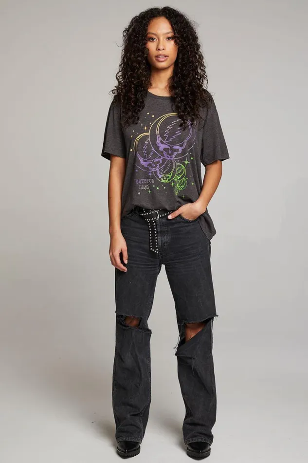 Womens Chaser Brand Tops Grateful Dead Stealies In Space Tee
