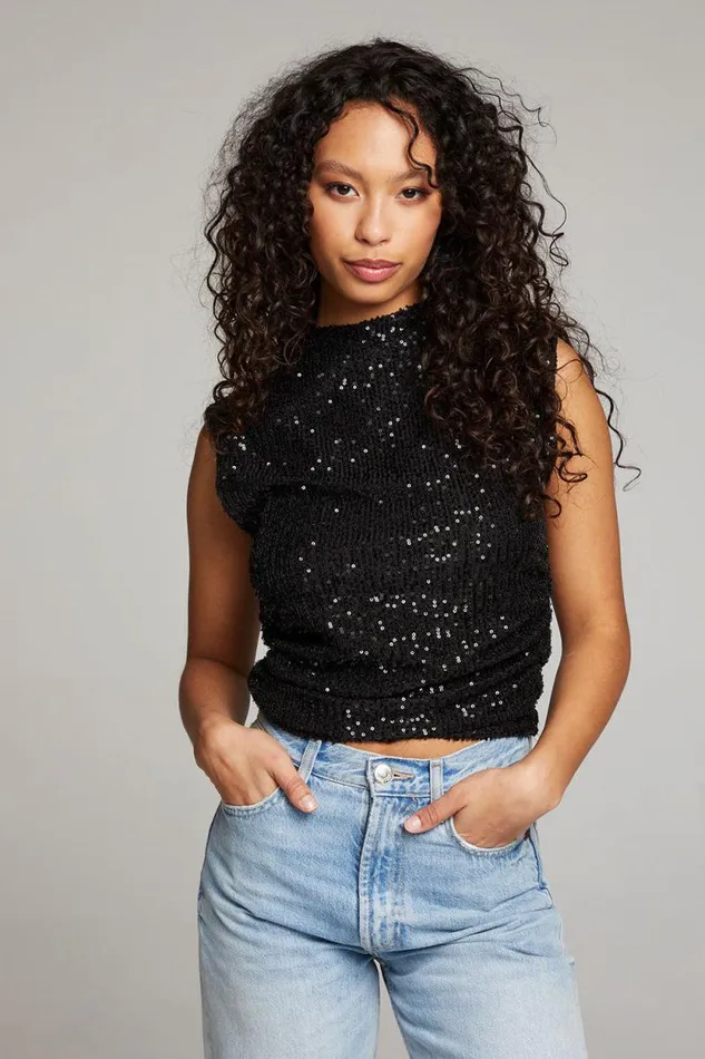Womens Chaser Brand Tops Haileyy Licorice Tank Top