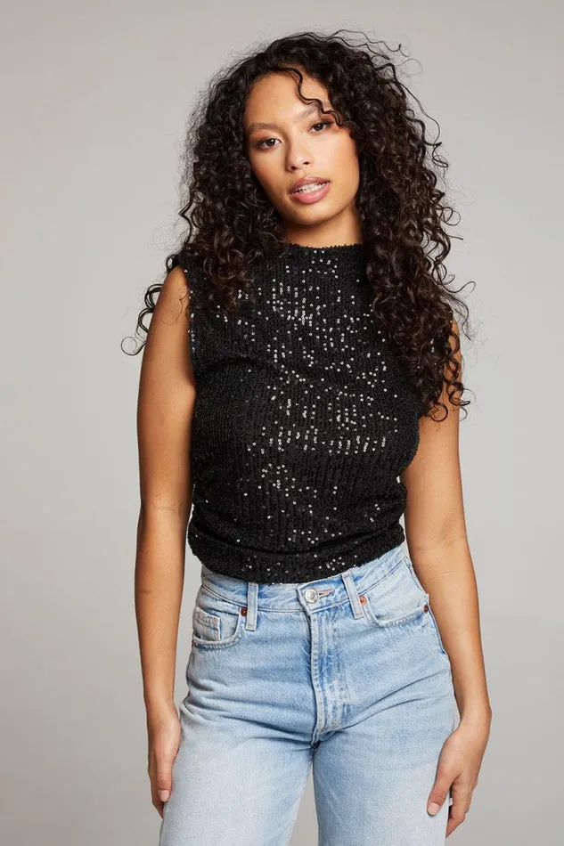 Womens Chaser Brand Tops Haileyy Licorice Tank Top