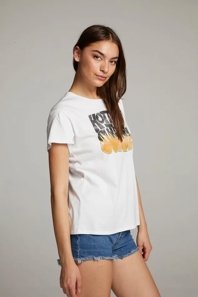 Womens Chaser Brand Tops Hotter Than Summer Tee