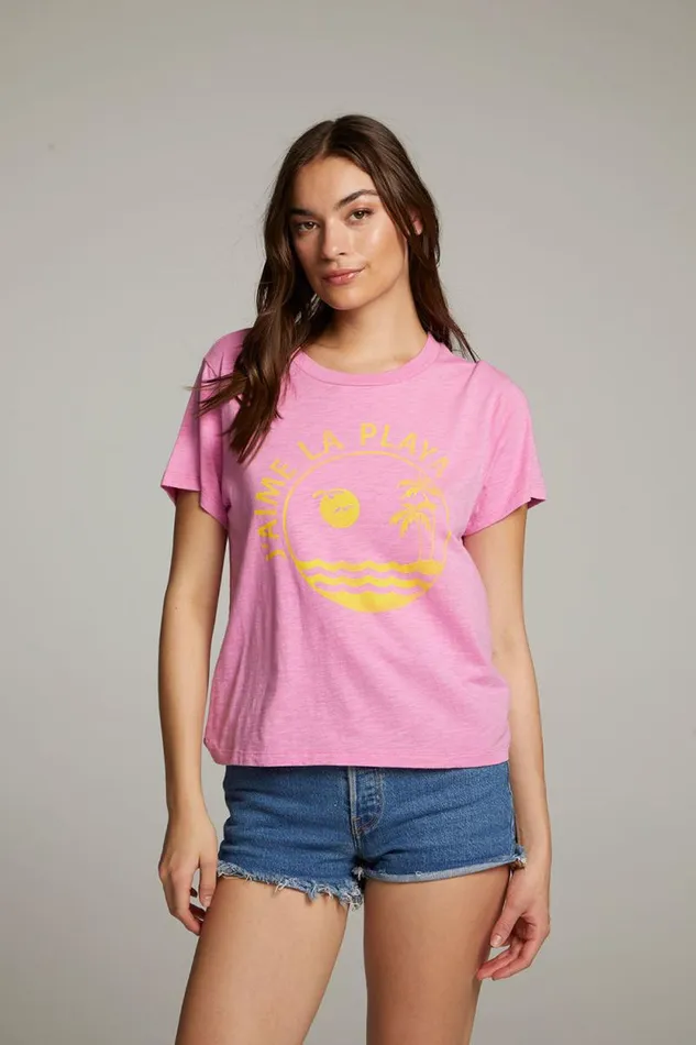 Womens Chaser Brand Tops J039aime La Playa Tee