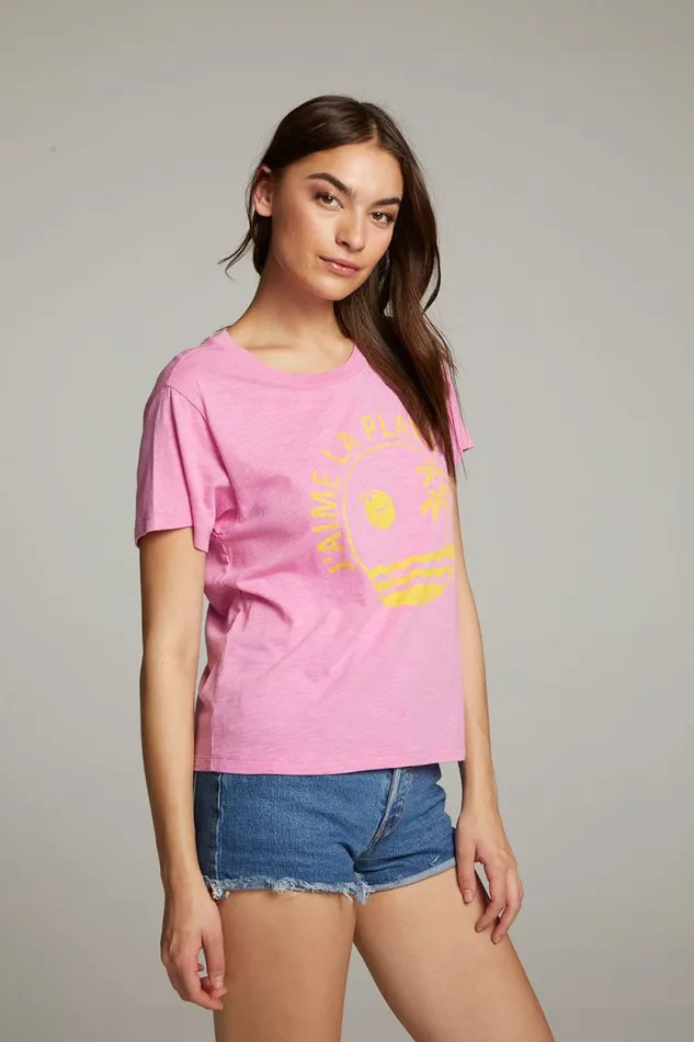 Womens Chaser Brand Tops J039aime La Playa Tee