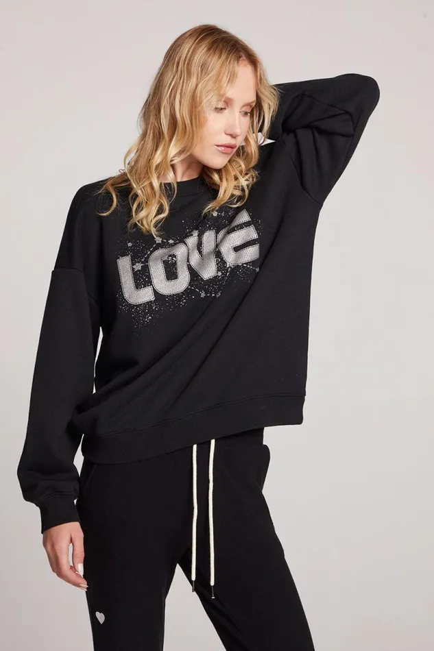 Womens Chaser Brand Tops Love Galaxy Long Sleeve