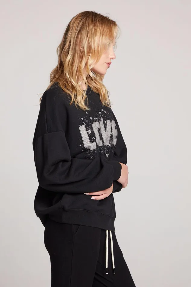 Womens Chaser Brand Tops Love Galaxy Long Sleeve