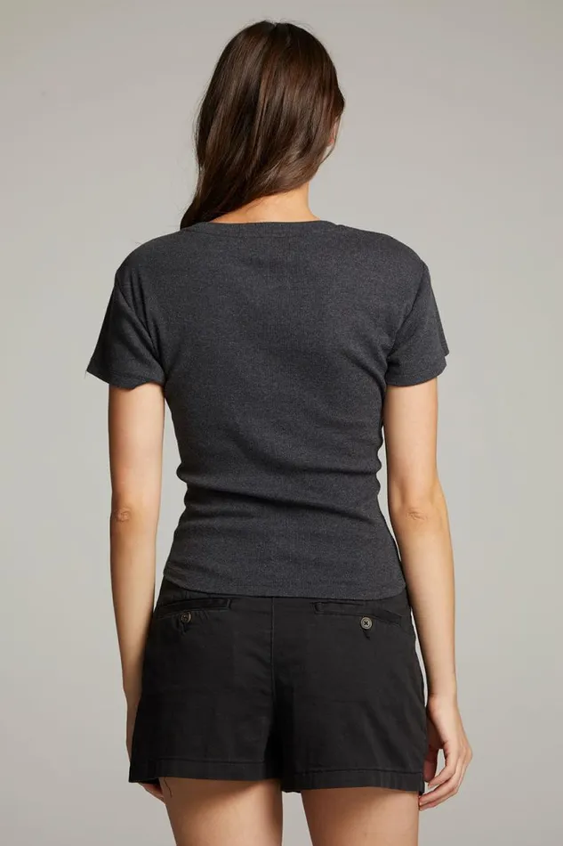 Womens Chaser Brand Tops Mia Black Top