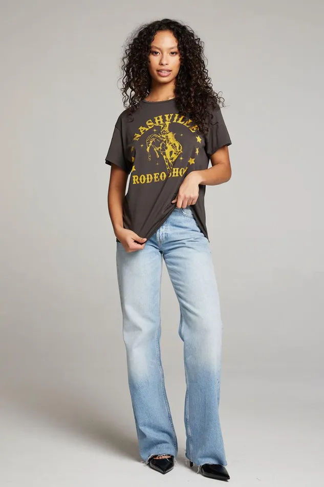 Womens Chaser Brand Tops Nashville Rodeo Tee