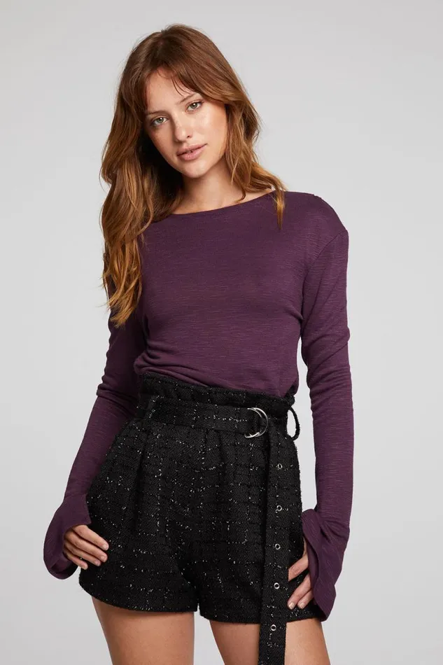 Womens Chaser Brand Tops Nyla Plum Perfect Blouse