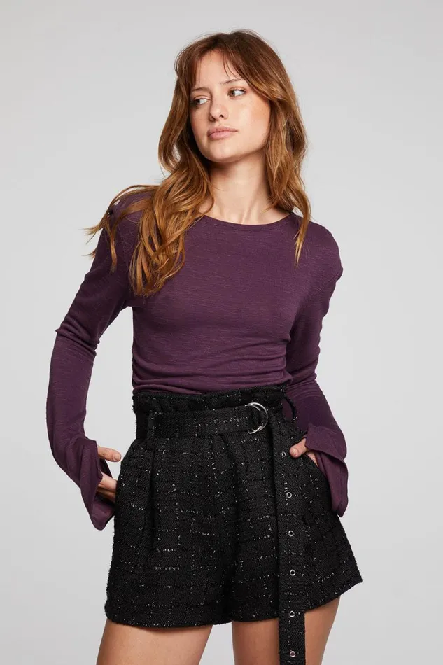 Womens Chaser Brand Tops Nyla Plum Perfect Blouse