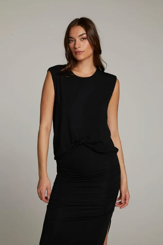 Womens Chaser Brand Tops Ocean True Black Tank
