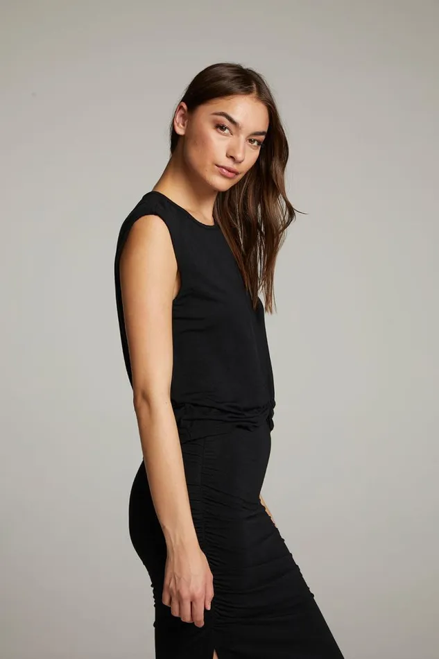 Womens Chaser Brand Tops Ocean True Black Tank