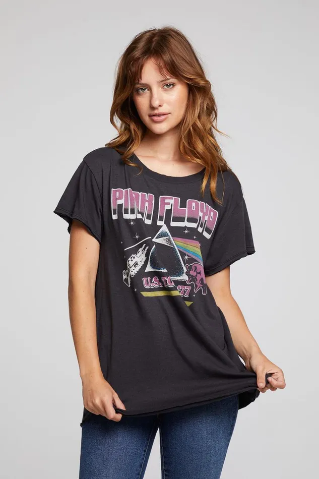 Womens Chaser Brand Tops Pink Floyd US Tour Sonoma Tee