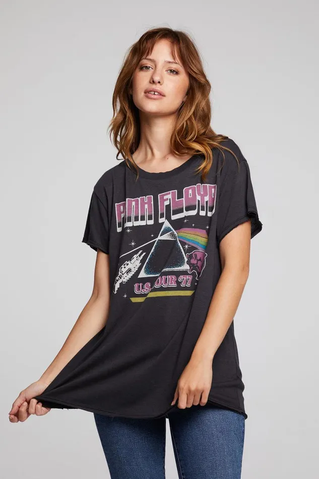 Womens Chaser Brand Tops Pink Floyd US Tour Sonoma Tee
