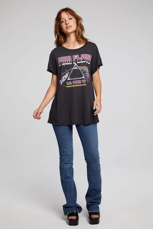 Womens Chaser Brand Tops Pink Floyd US Tour Sonoma Tee