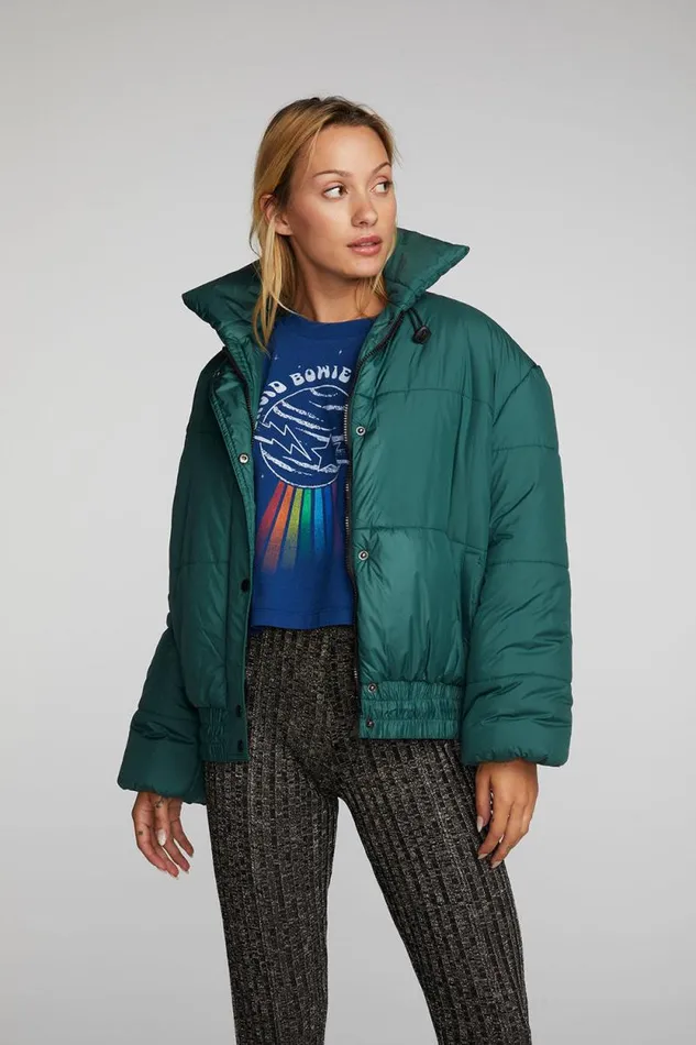 Womens Chaser Brand Tops Quilted Puffer Jacket