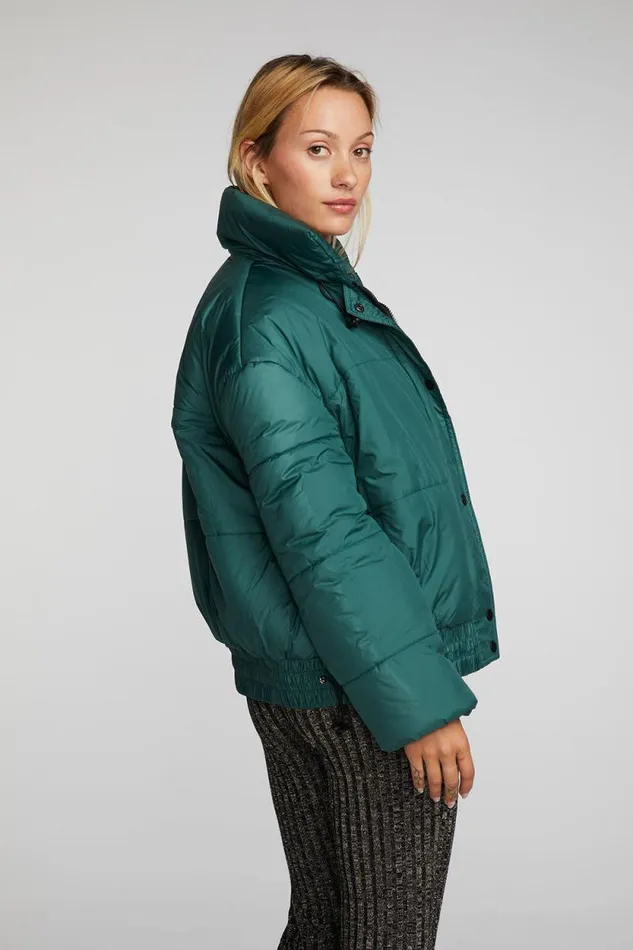 Womens Chaser Brand Tops Quilted Puffer Jacket