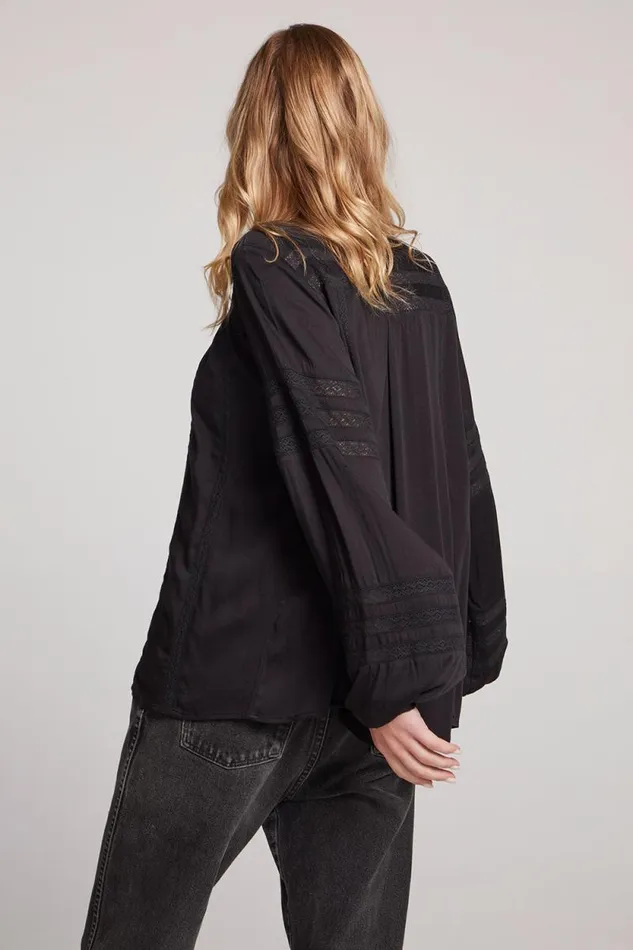 Womens Chaser Brand Tops Rozina Licorice Blouse