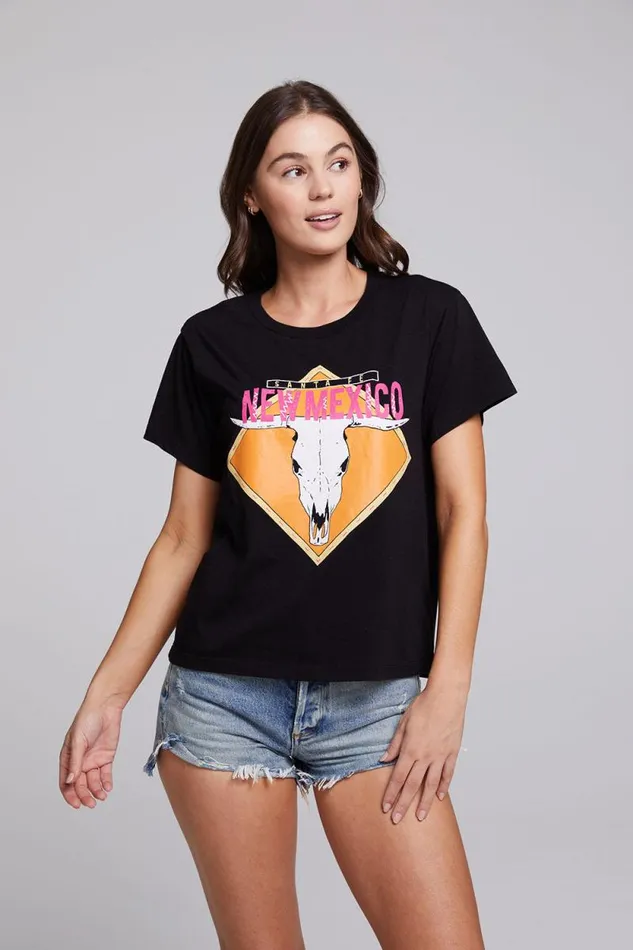 Womens Chaser Brand Tops Santa Fe Crew Neck Tee