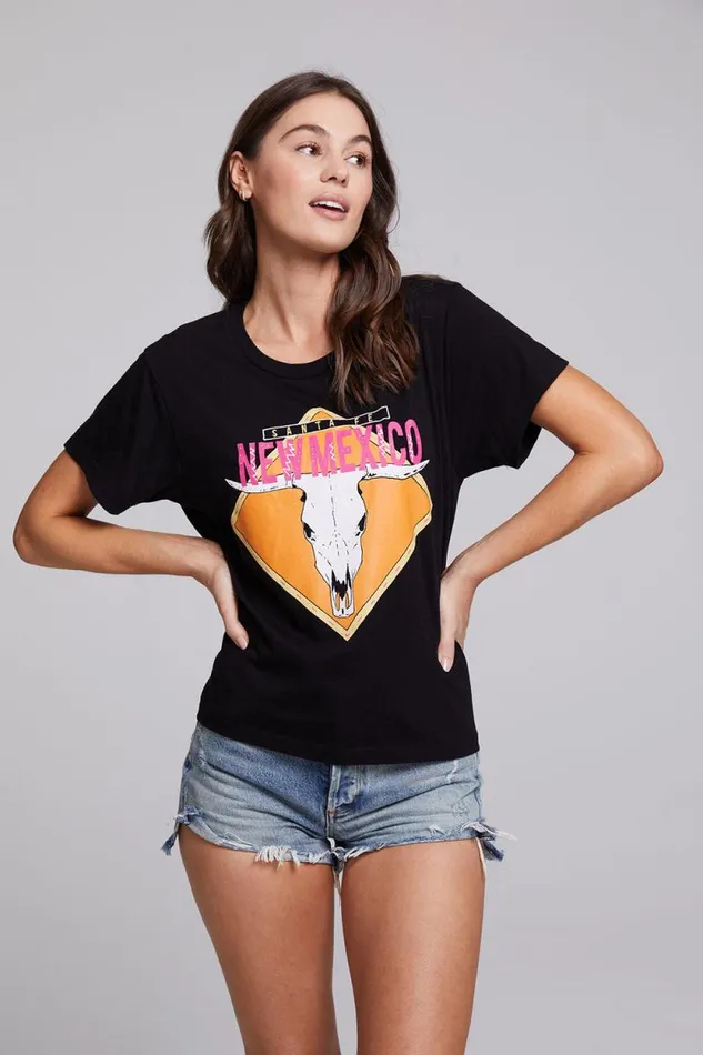 Womens Chaser Brand Tops Santa Fe Crew Neck Tee
