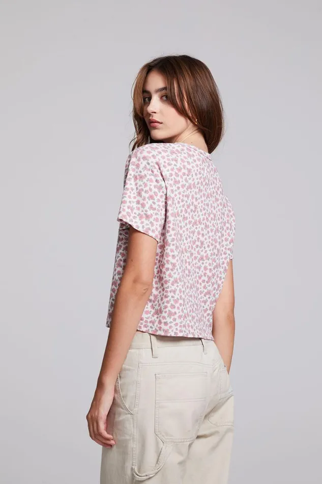 Womens Chaser Brand Tops Servino Ditsy Rose Tee