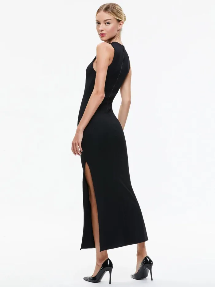 Womens Dresses Alice Olivia Delora Sleeveless Maxi Dress Black