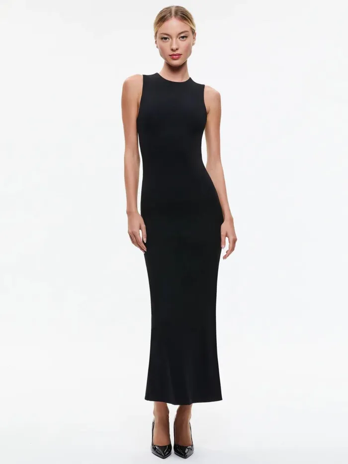 Womens Dresses Alice Olivia Delora Sleeveless Maxi Dress Black