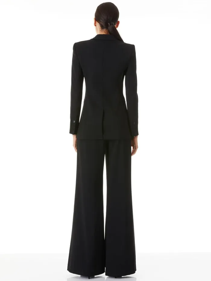 Womens Jackets Coats Alice Olivia Breann Long Fitted Blazer Black