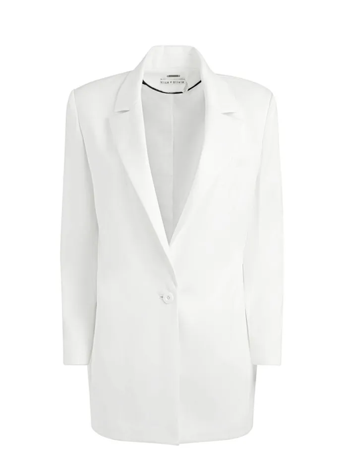 Womens Jackets Coats Alice Olivia Colley Oversized Blazer Off White