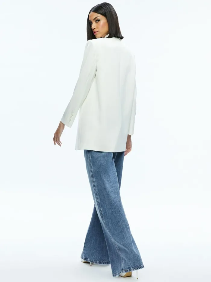 Womens Jackets Coats Alice Olivia Colley Oversized Blazer Off White