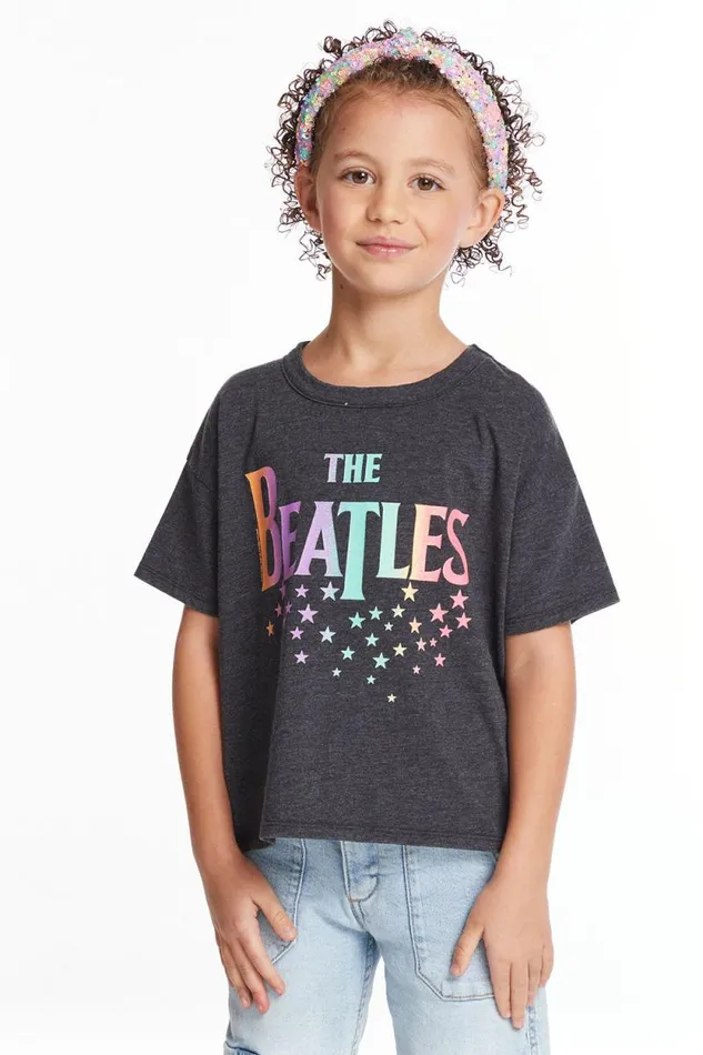 WomensKids Chaser Brand Music The Beatles Rainbow Logo Girls Tee
