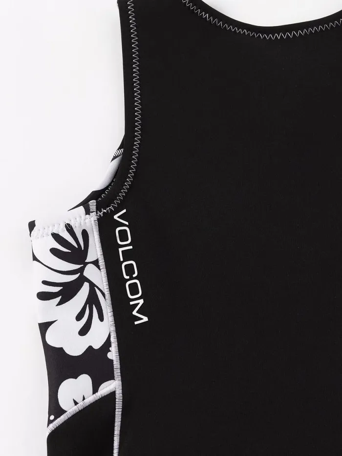 Womens Modulator 1mm Front Zip Short John Wetsuit 8211 Black Womens Volcom Swim