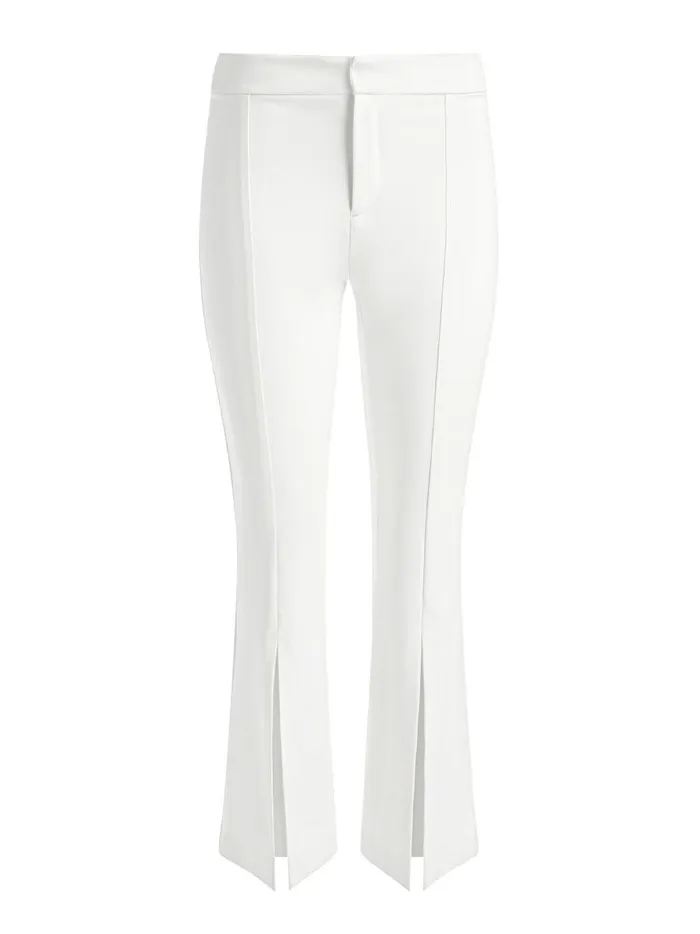 Womens Pants Alice Olivia Walker Slit Hem Pant Off White