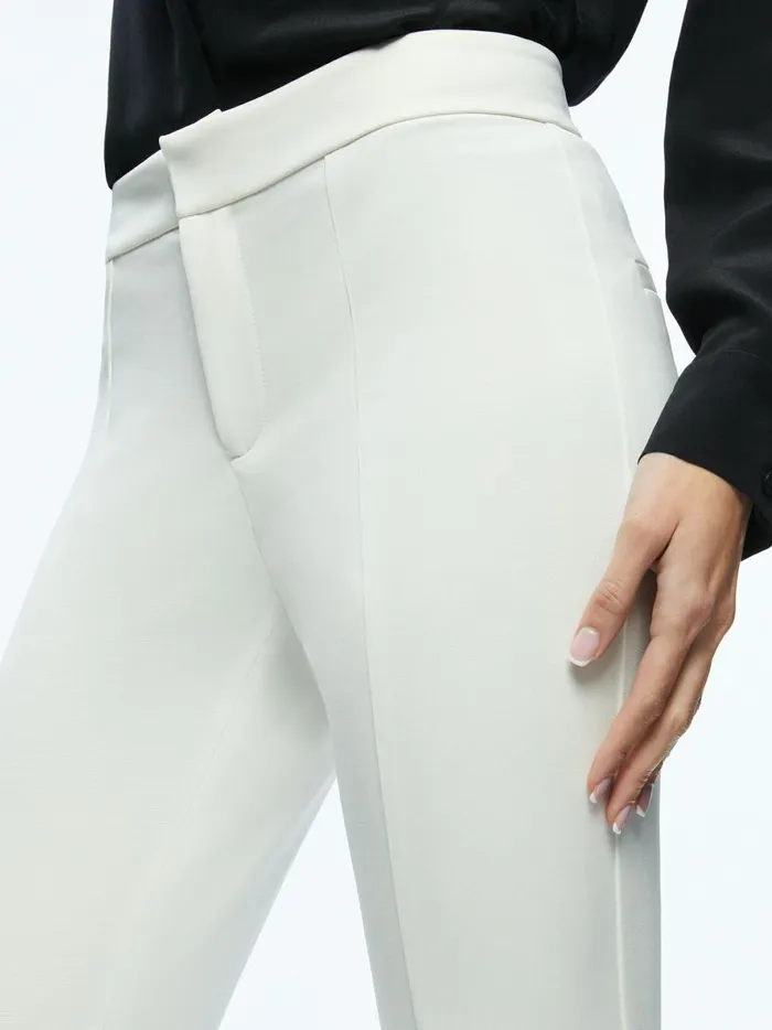 Womens Pants Alice Olivia Walker Slit Hem Pant Off White