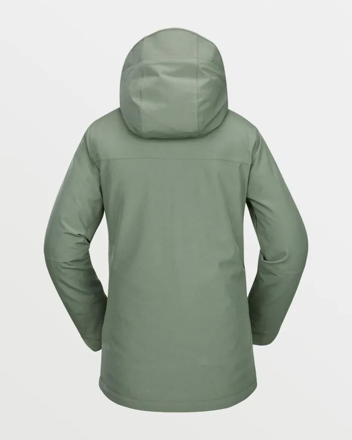 Womens Shelter 3D Stretch Jacket 8211 Lichen Green Womens Volcom Jackets