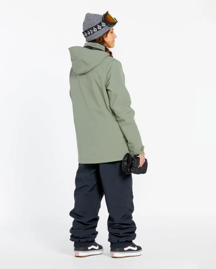 Womens Shelter 3D Stretch Jacket 8211 Lichen Green Womens Volcom Jackets