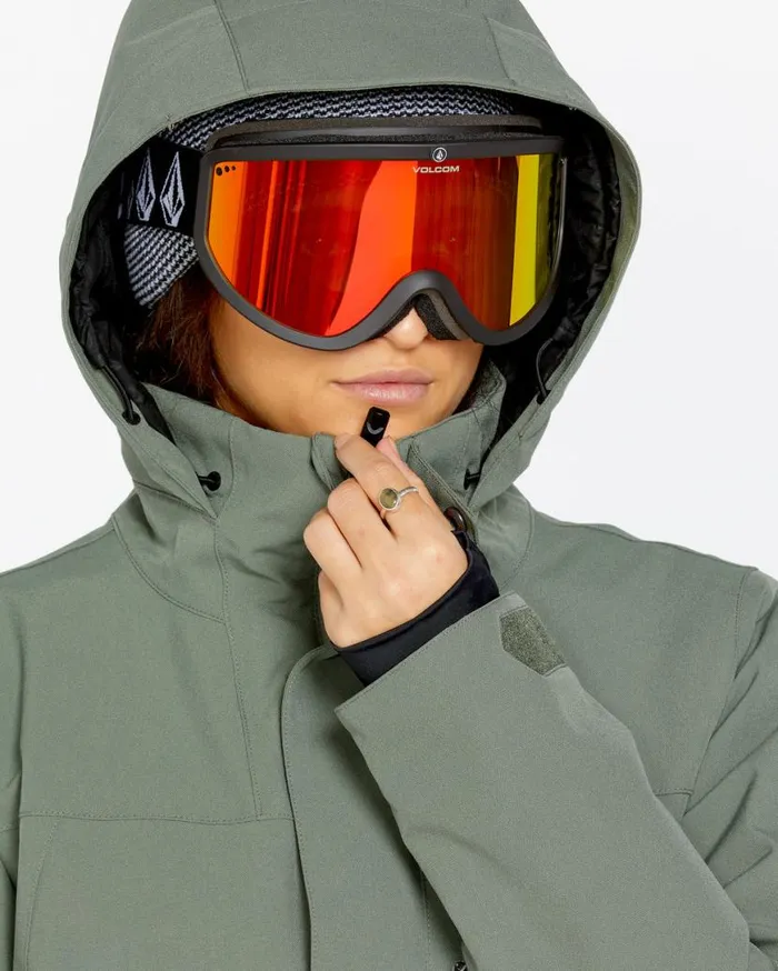 Womens Shelter 3D Stretch Jacket 8211 Lichen Green Womens Volcom Jackets